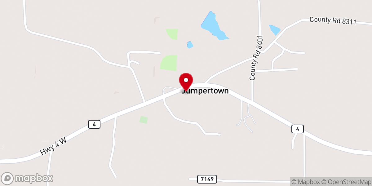 Map showing location of Crossroads Church