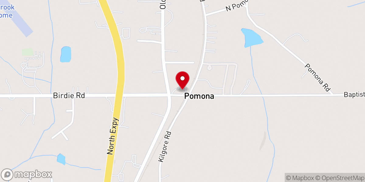 Map showing location of Macedonia Baptist Church