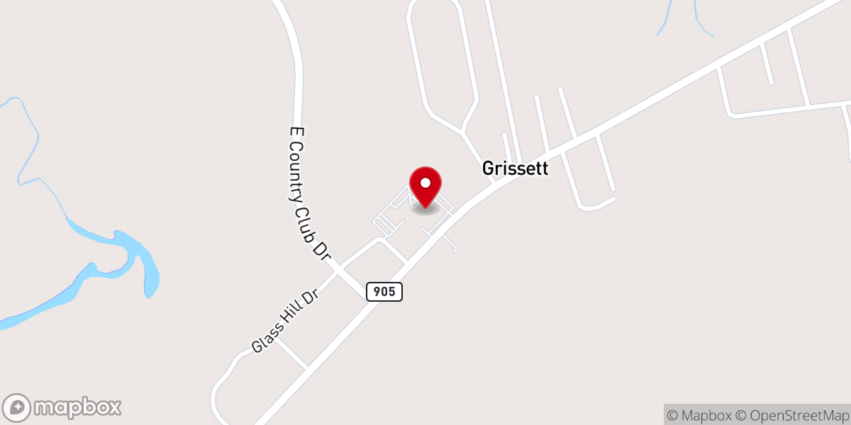 Map showing location of Langston Baptist Church