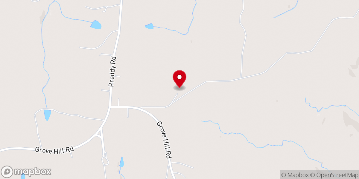 Map showing location of Grove Hill Church