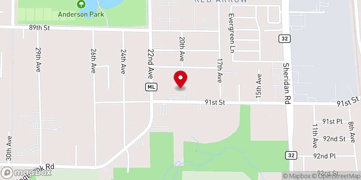 Map showing location of St Therese of Lisieux Catholic Church