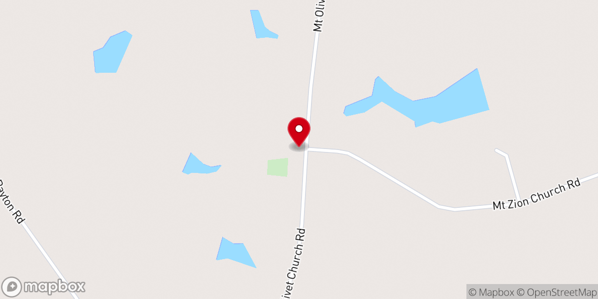 Map showing location of Mt. Zion AME