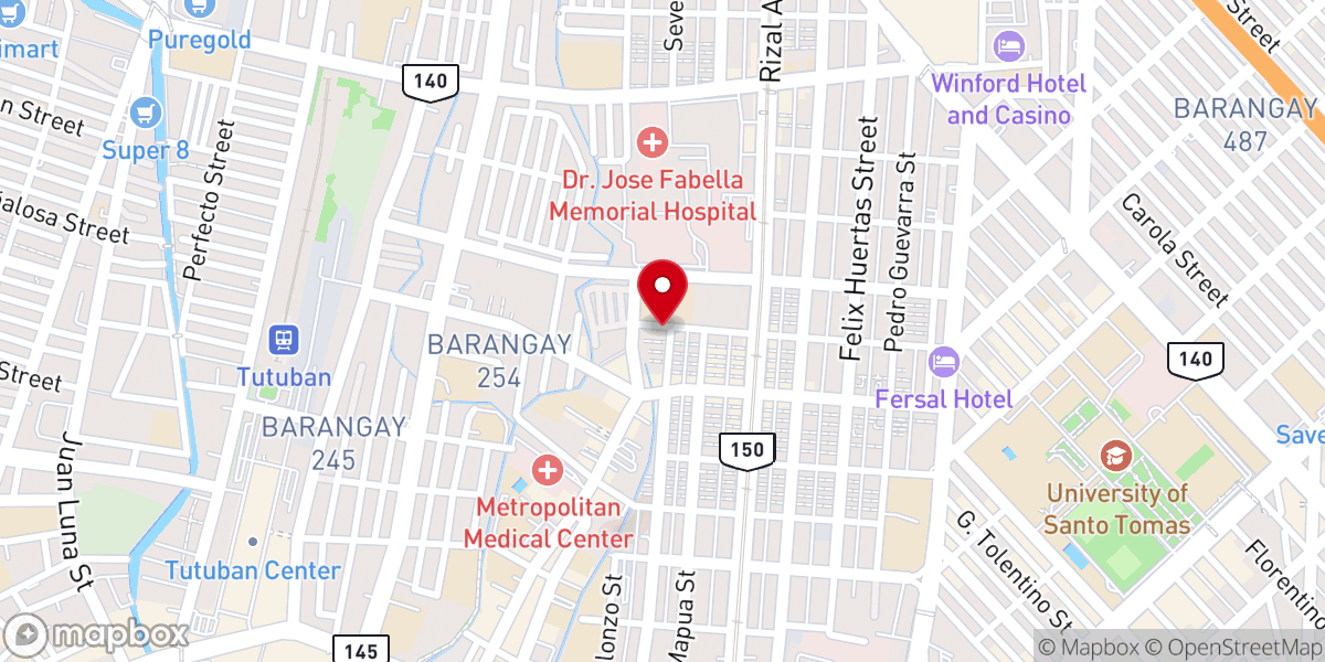 Map showing location of United Pentecostal Church - Santa Cruz, City of Manila