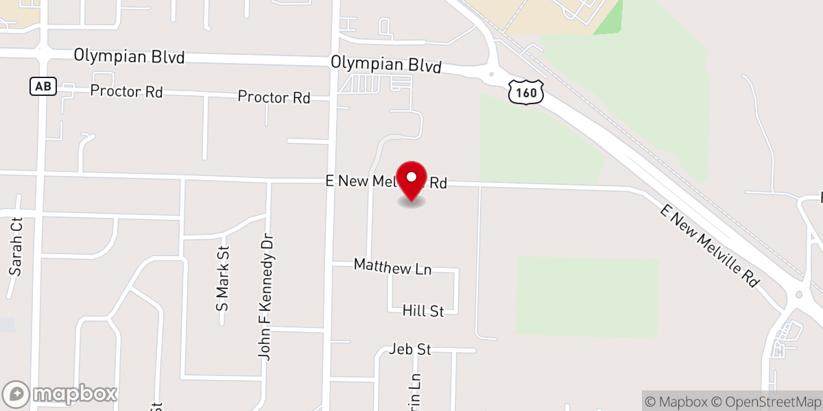 Map showing location of New Life Baptist Church of Willard Mo