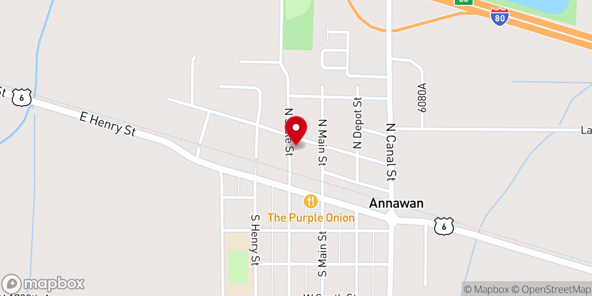 Map showing location of Sacred Heart Catholic Church