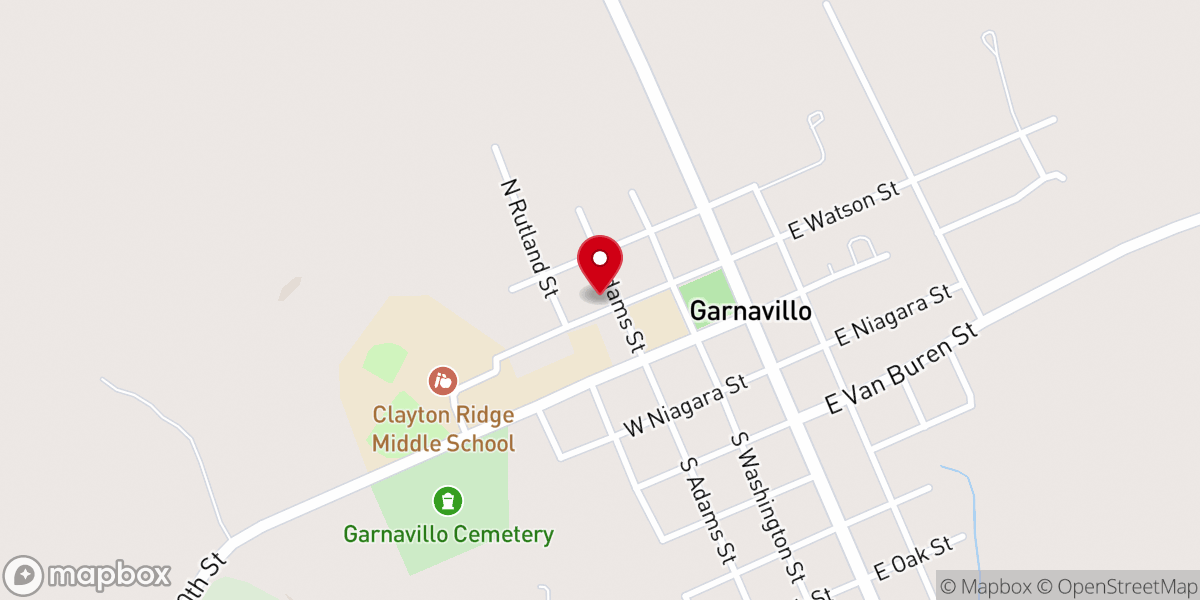 Map showing location of St Peter Lutheran Church