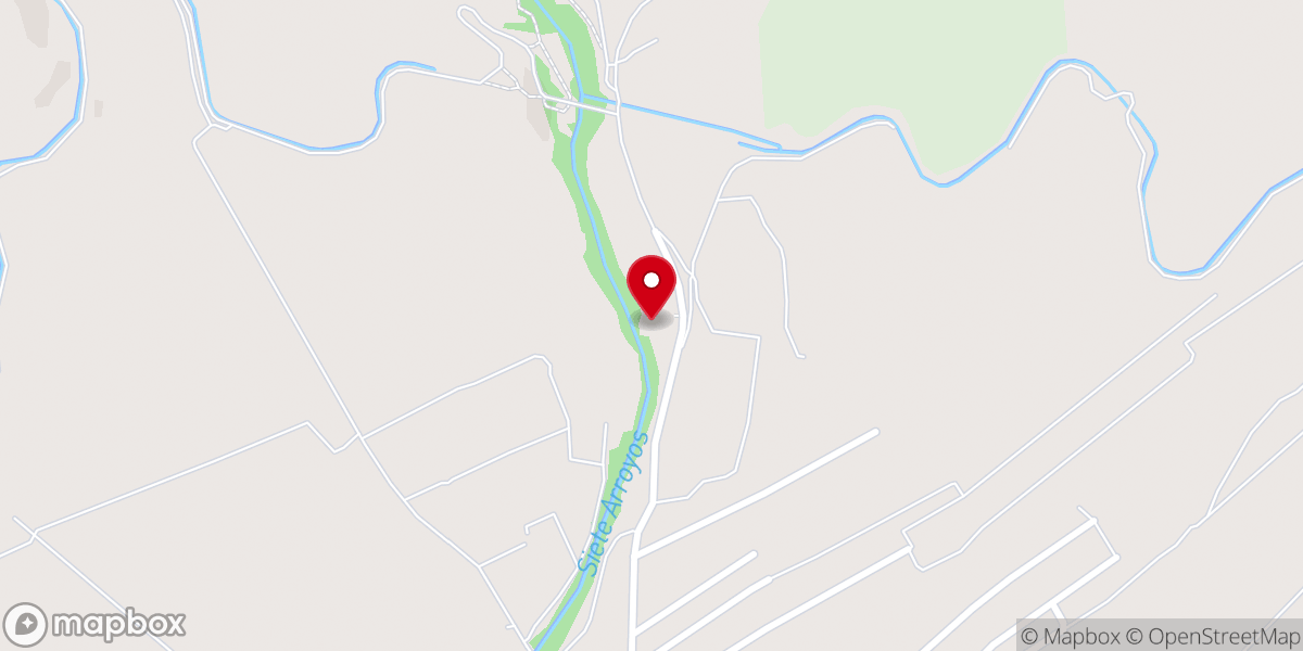 Map showing location of Ermita de la Virgen de Aguas Santas