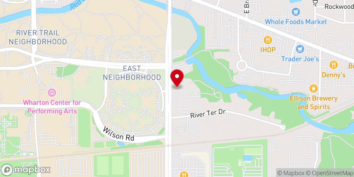 Map showing location of Michigan Lansing Mission Office