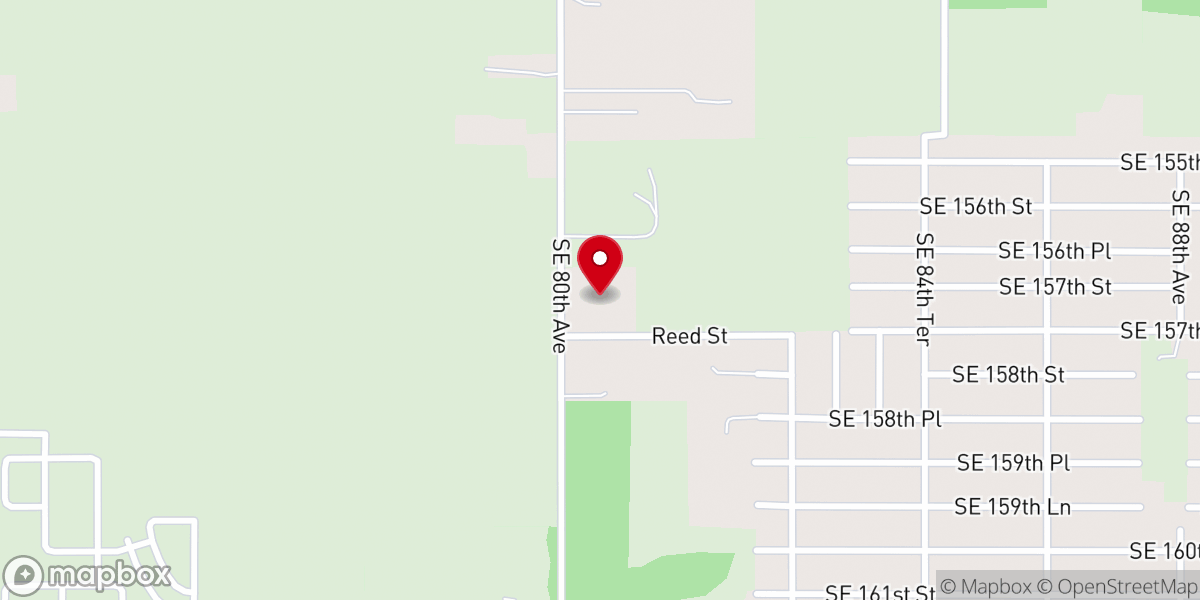 Map showing location of Christ Lutheran Church