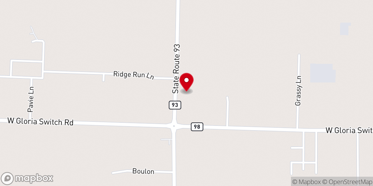 Map showing location of Vatican Baptist Church