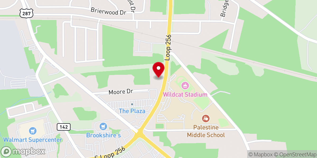 Map showing location of Bethlehem Lutheran Church