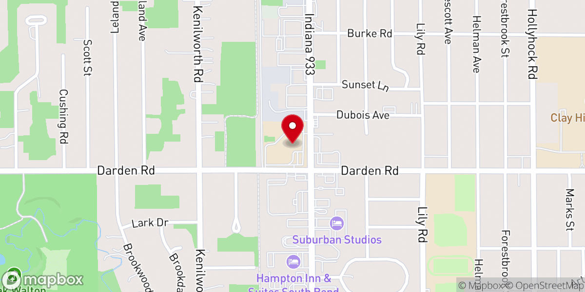 Map showing location of Christ the King Catholic Church