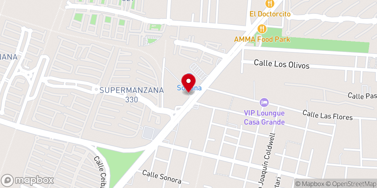 Map showing location of Iglesia Cristiana Comunidad De Fe