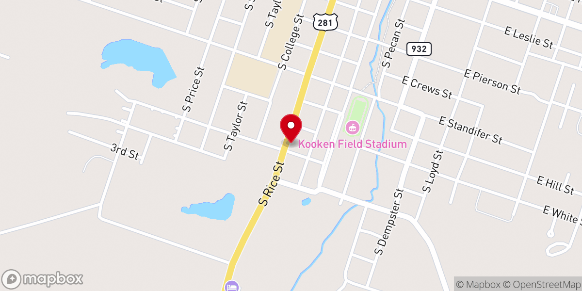 Map showing location of Dairy Queen