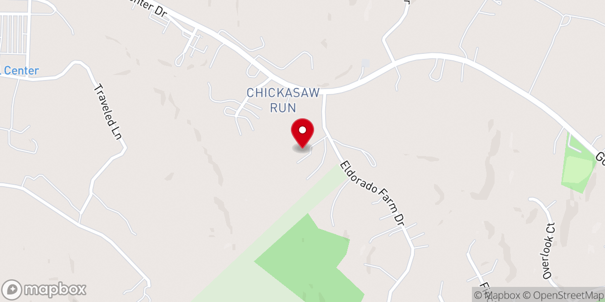 Map showing location of Victory Baptist Church
