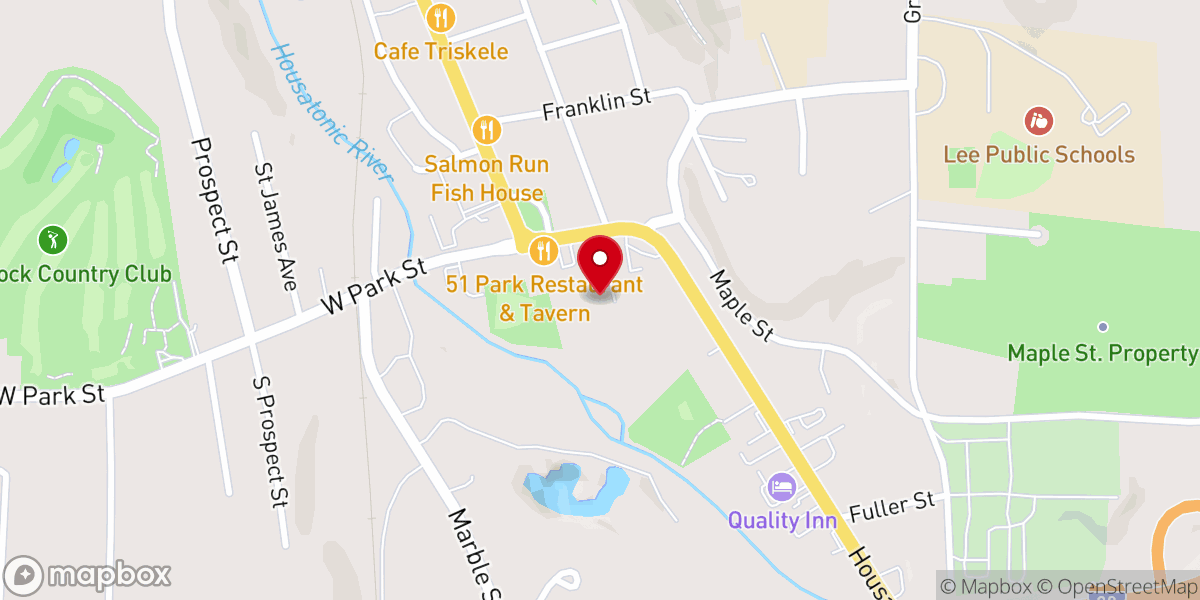 Map showing location of Lee Congregational Church - Food Distribution Center