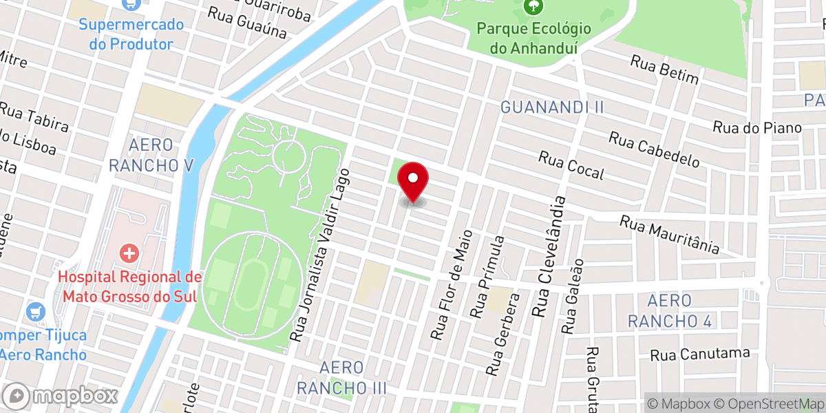 Map showing location of Igreja Pentecostal Geração de Jesus