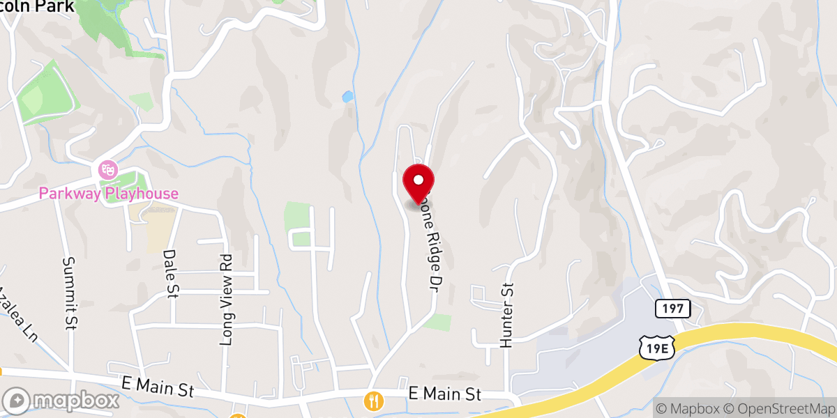 Map showing location of New Beginning Baptist Church