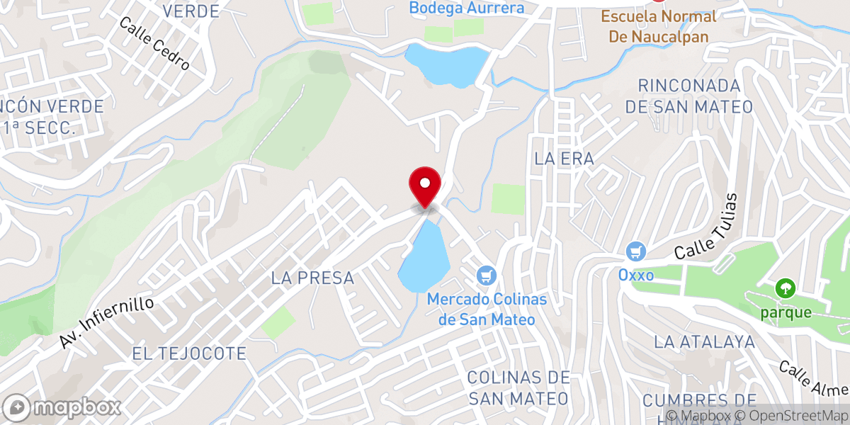 Map showing location of Parroquia de Nuestra Señora de los Dolores