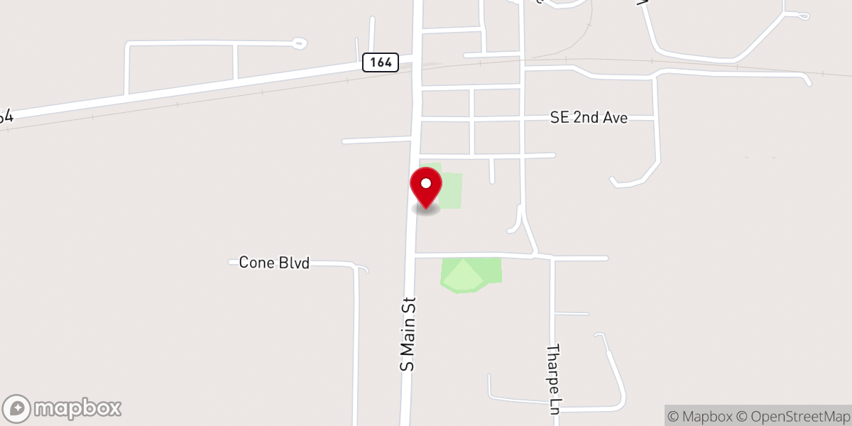 Map showing location of Sibley Missionary Baptist Church