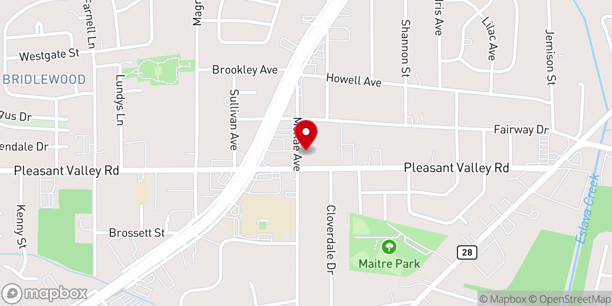 Map showing location of New Beginning Deliverance Ministry Inc