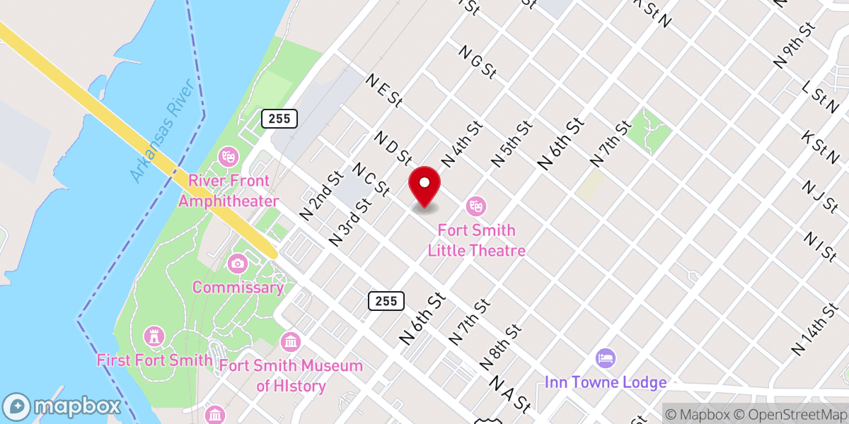 Map showing location of Iglesia Bautista Fundemental