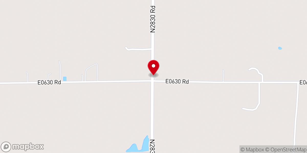Map showing location of Maple Grove Church
