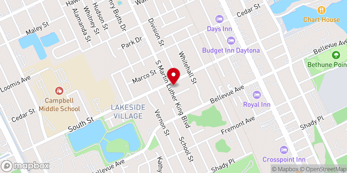 Map showing location of Free Spirit Christian Center