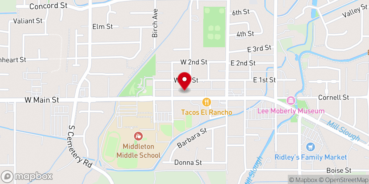 Map showing location of Middleton Grace Church, Grace House