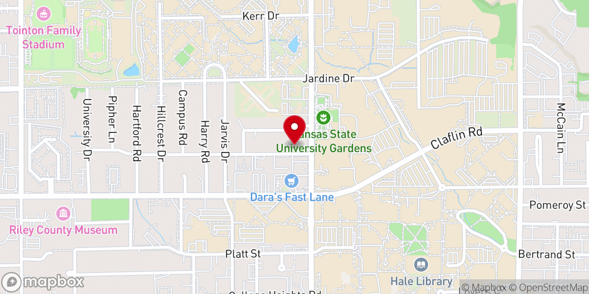 Map showing location of Lutheran Campus Ministry