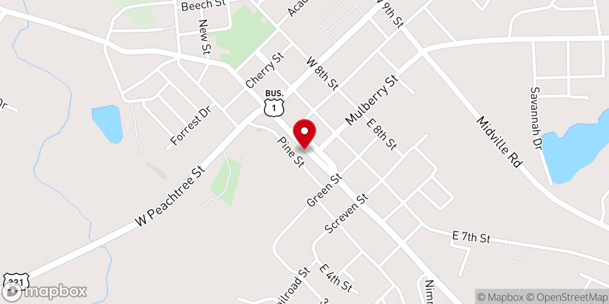 Map showing location of Rejoice and Praise Community Church