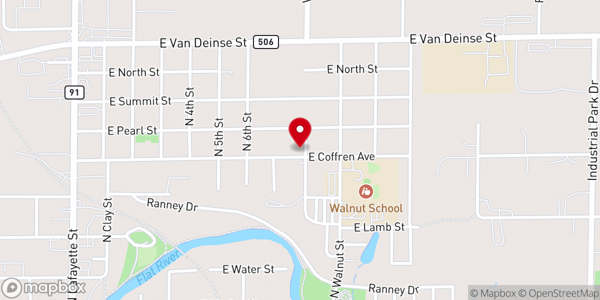 Map showing location of Community of Christ - Greenville