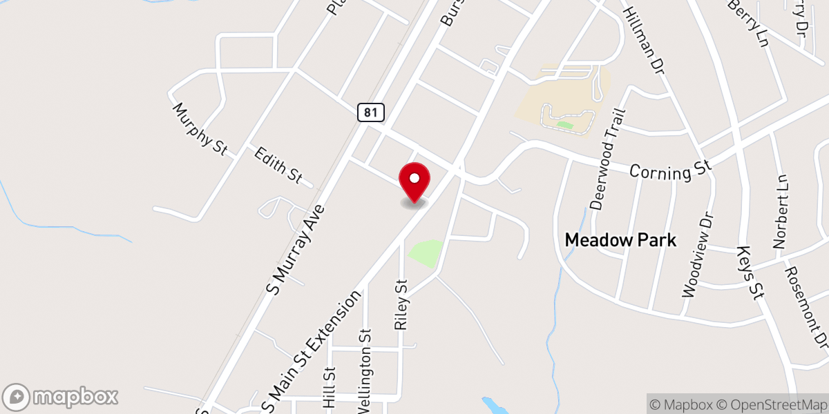 Map showing location of Hudson Chapel #2