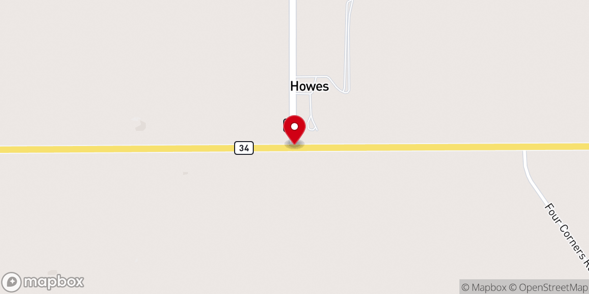 Map showing location of Howes