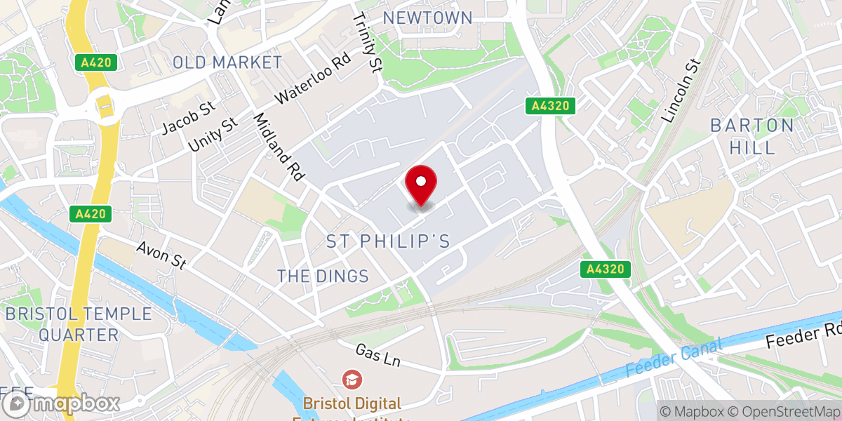 Map showing location of RCCG OVERCOMERS HOUSE