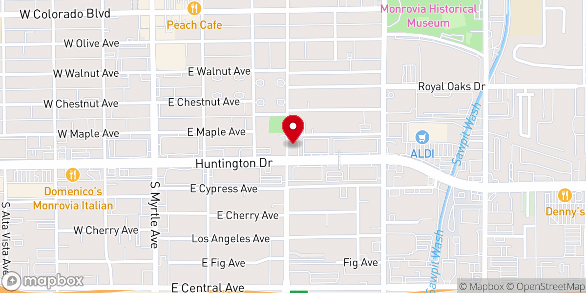 Map showing location of Fellowship Monrovia Church