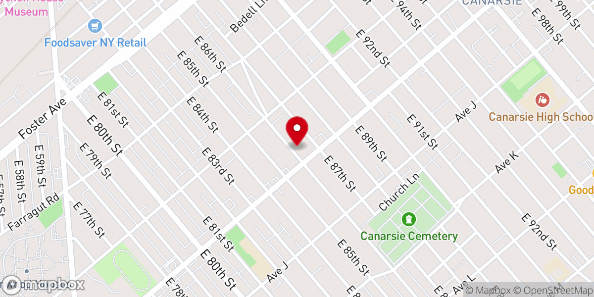 Map showing location of Our Lady of Miracles