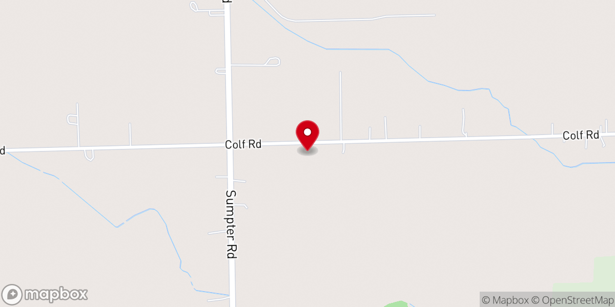 Map showing location of Grace Baptist Church of Carleton