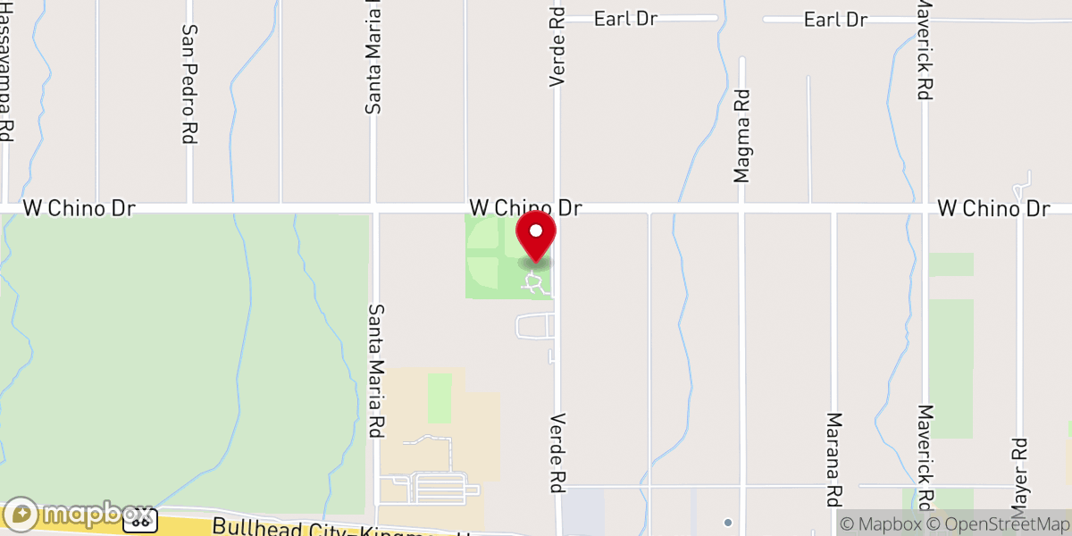 Map showing location of Veterans Park