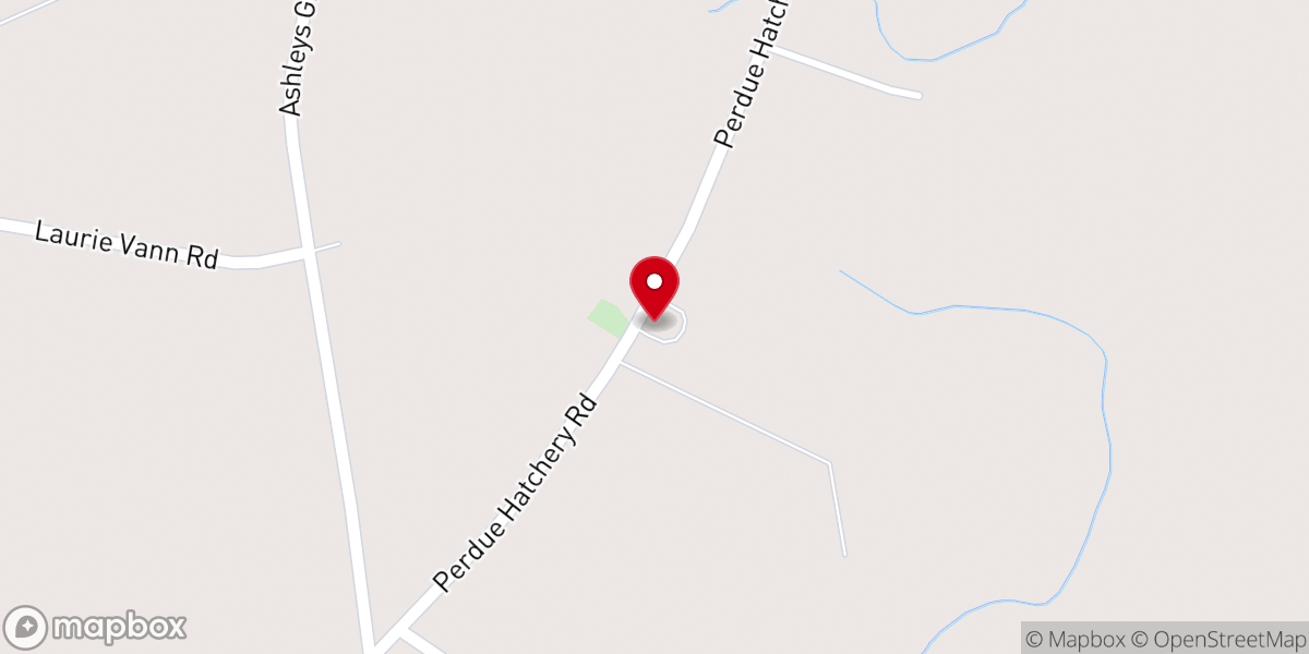 Map showing location of Second Baptist Creeksville Church