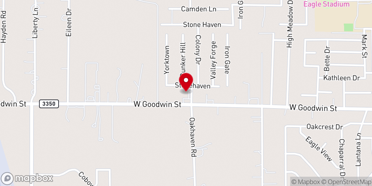 Map showing location of Gateway New Testament Church