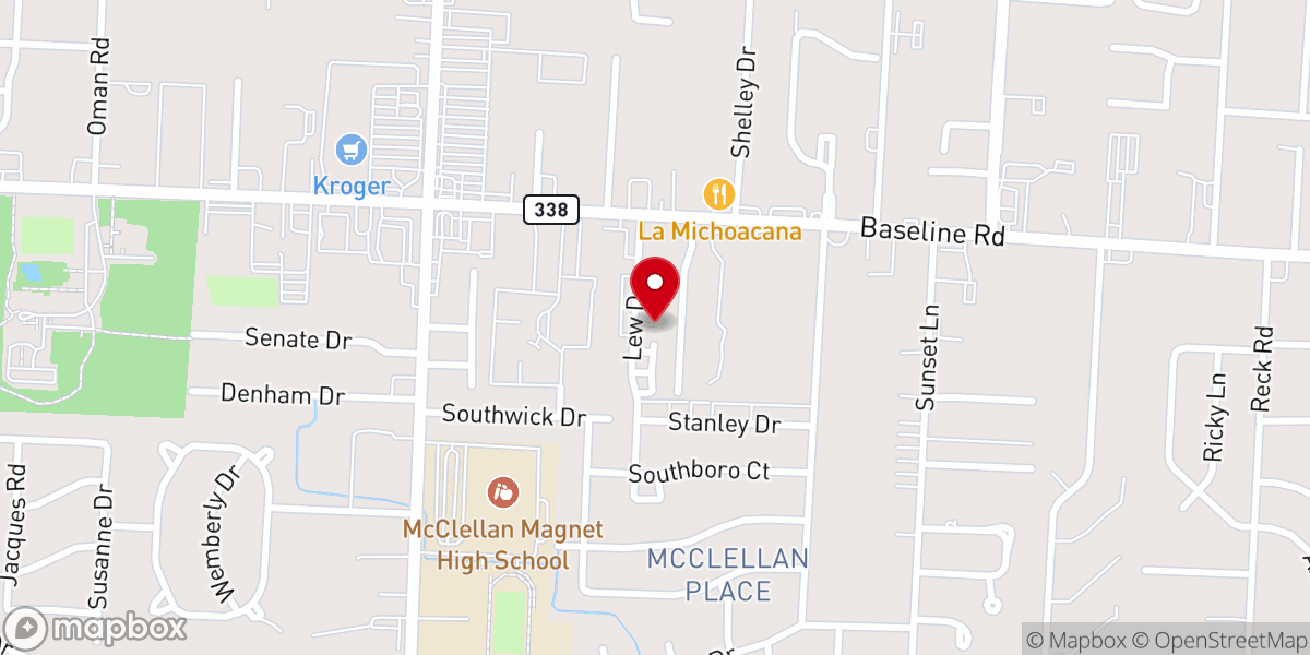 Map showing location of Ray Ulery Ministries Inc