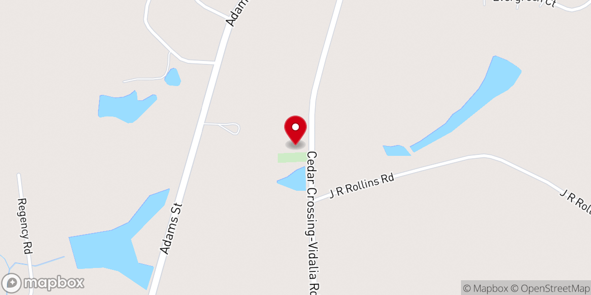 Map showing location of Poplar Spring Missionary Baptist Church