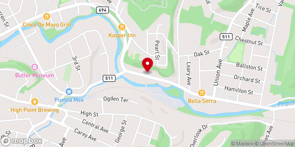 Map showing location of CENTI Church