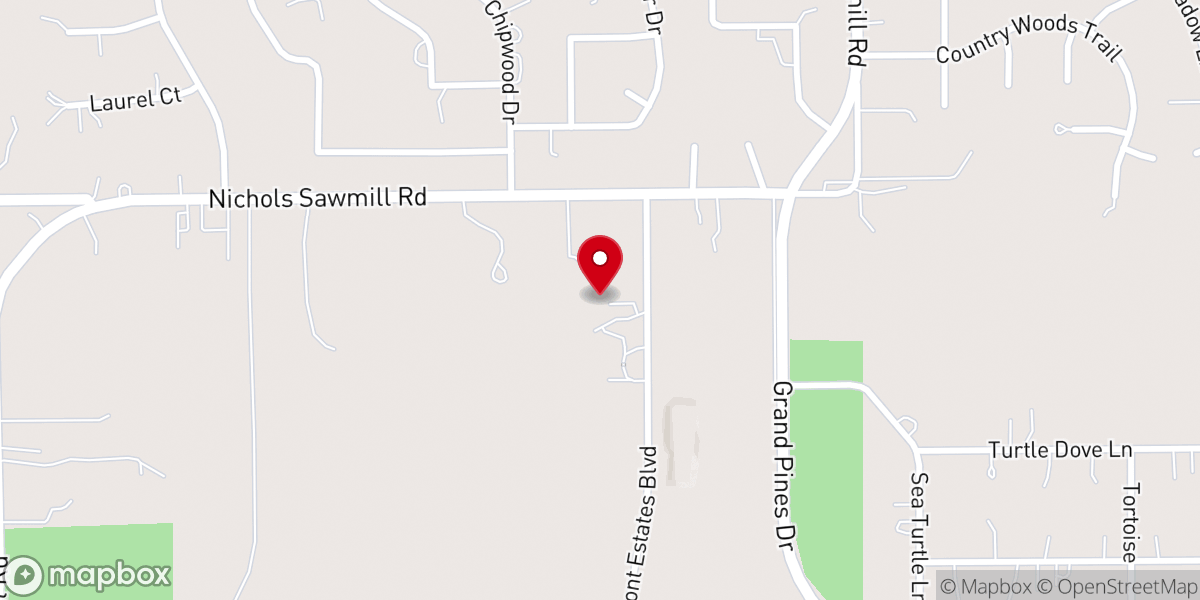 Map showing location of Magnolia Cowboy Church