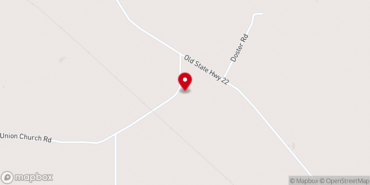 Map showing location of Community Grove Church