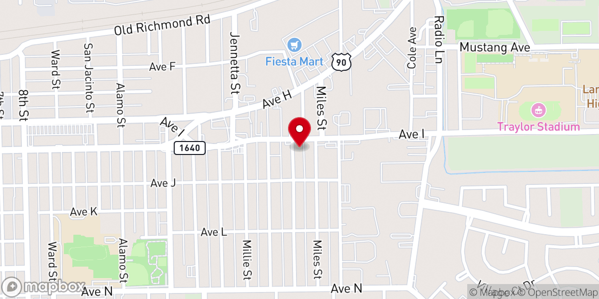 Map showing location of Living Water Triumph Church