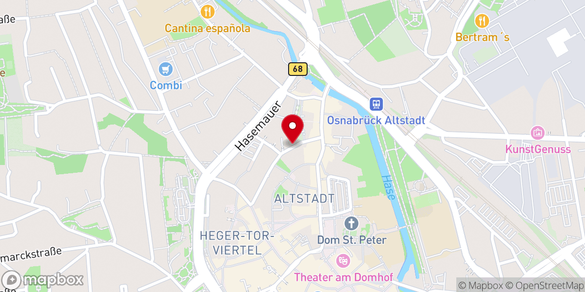 Map showing location of Katholische Hochschulgemeinde