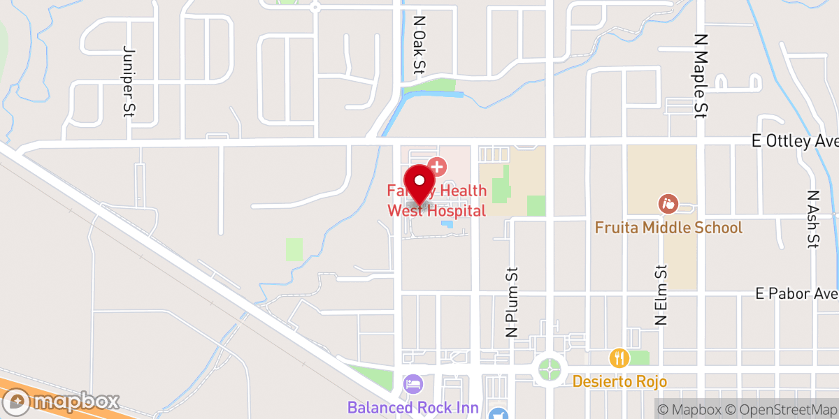 Map showing location of Fruita Community Center