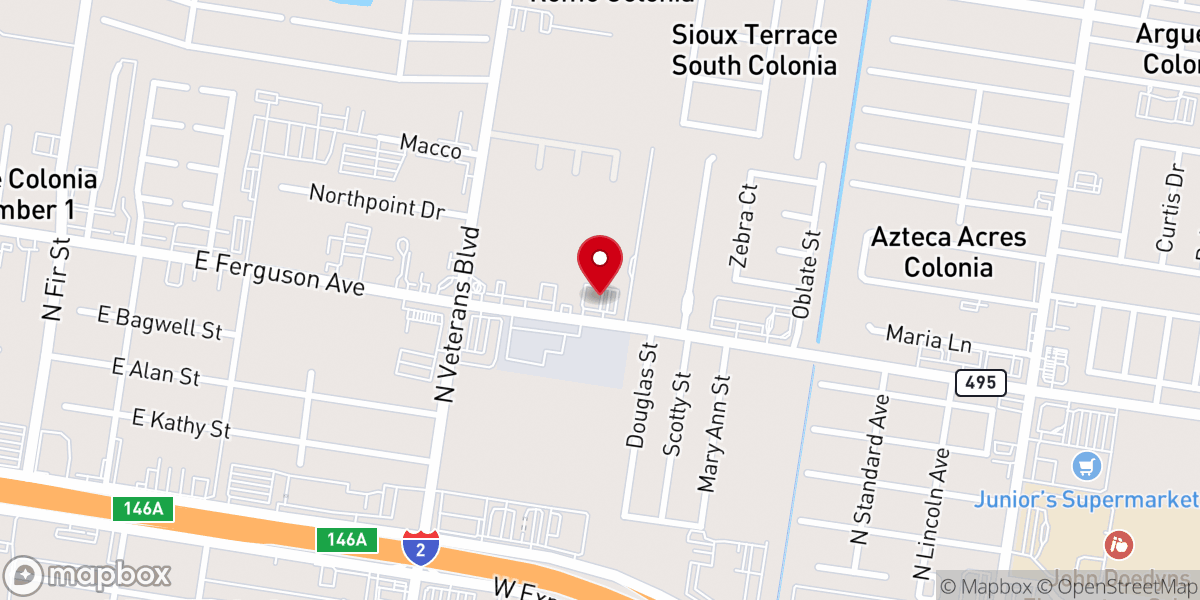 Map showing location of Iglesia Del Valle Santa Pentecostes